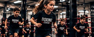 Enfants qui courent pendant l'échauffement