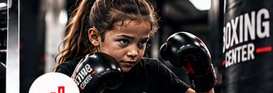 Jeune fille concentrée pendant un exercice