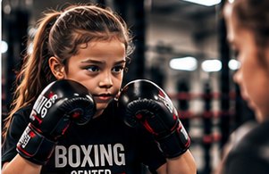 Enfant concentré sur sa coordination